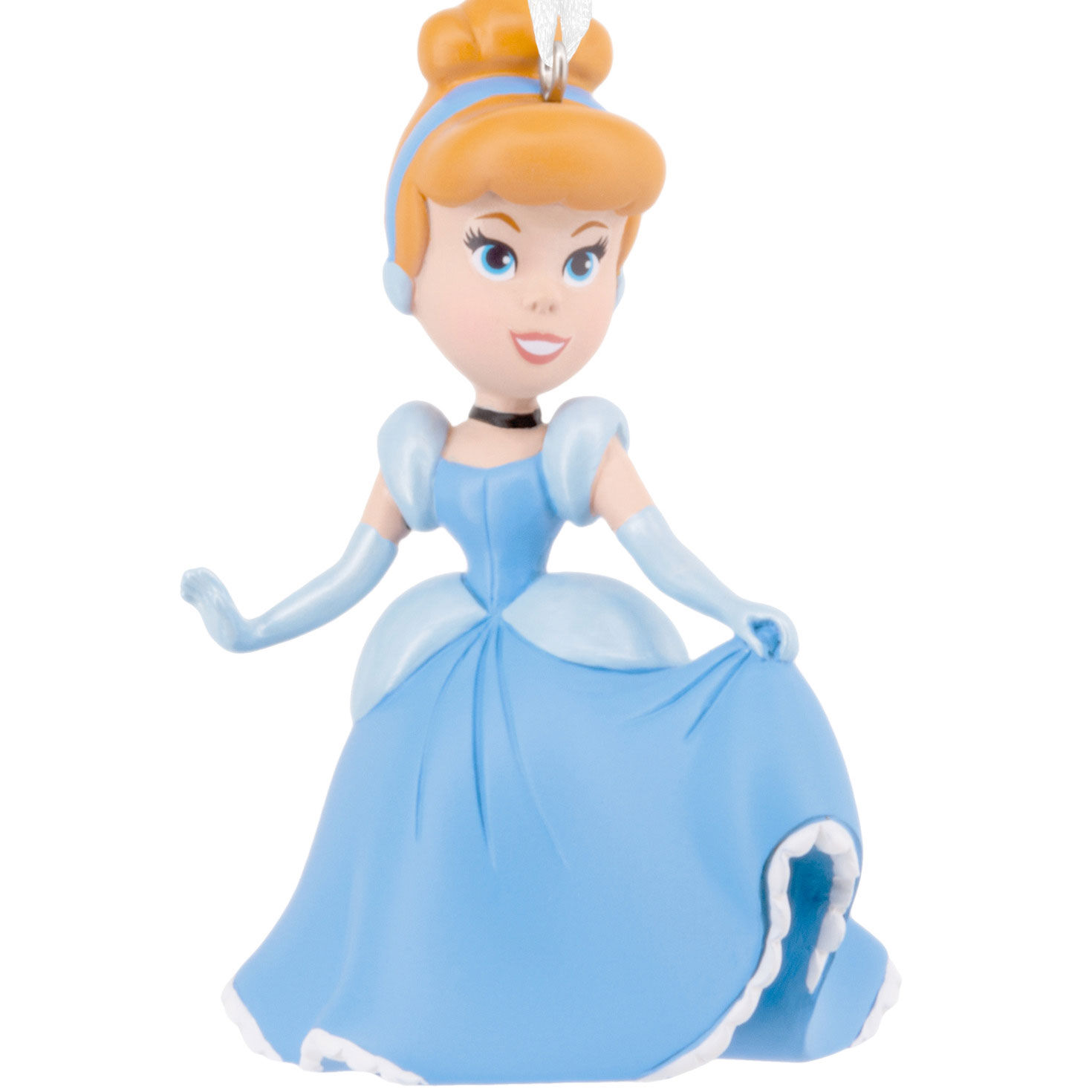 Stylized Cinderella Christmas Ornament upclose detail image number 5
