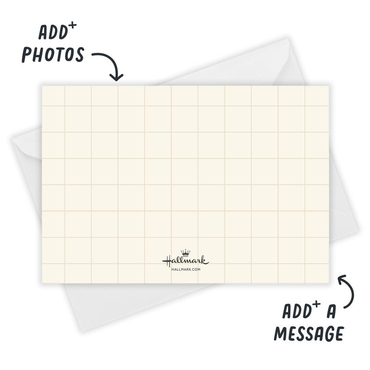 Classic Lettering on Red Flat Christmas Photo Card, , large image number 2