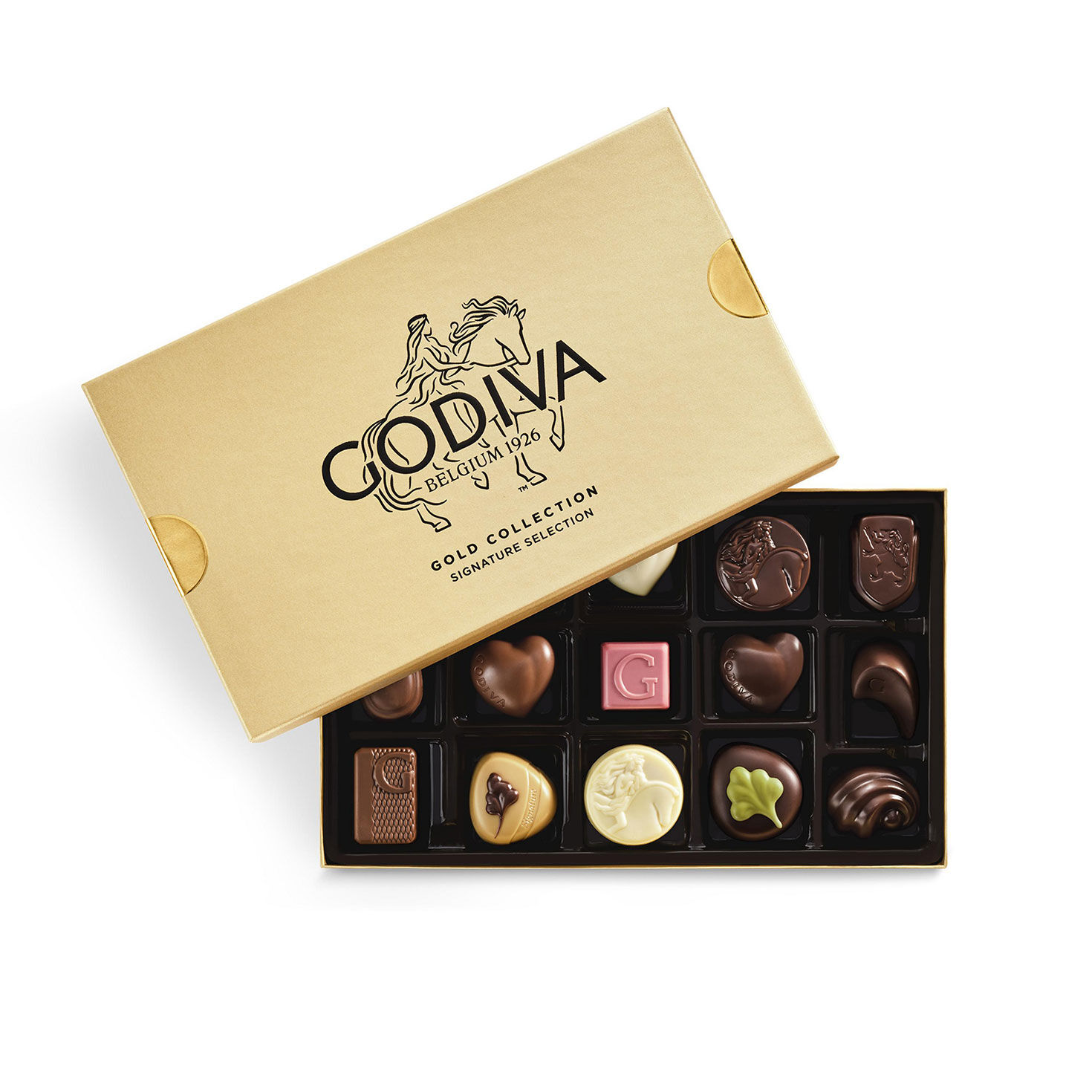 Assorted 15 Godiva Signature Chocolates in Gift Box open image number 2
