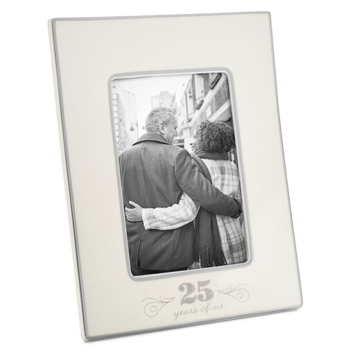 25 Years of Us Silver Anniversary Picture Frame, 5x7, 