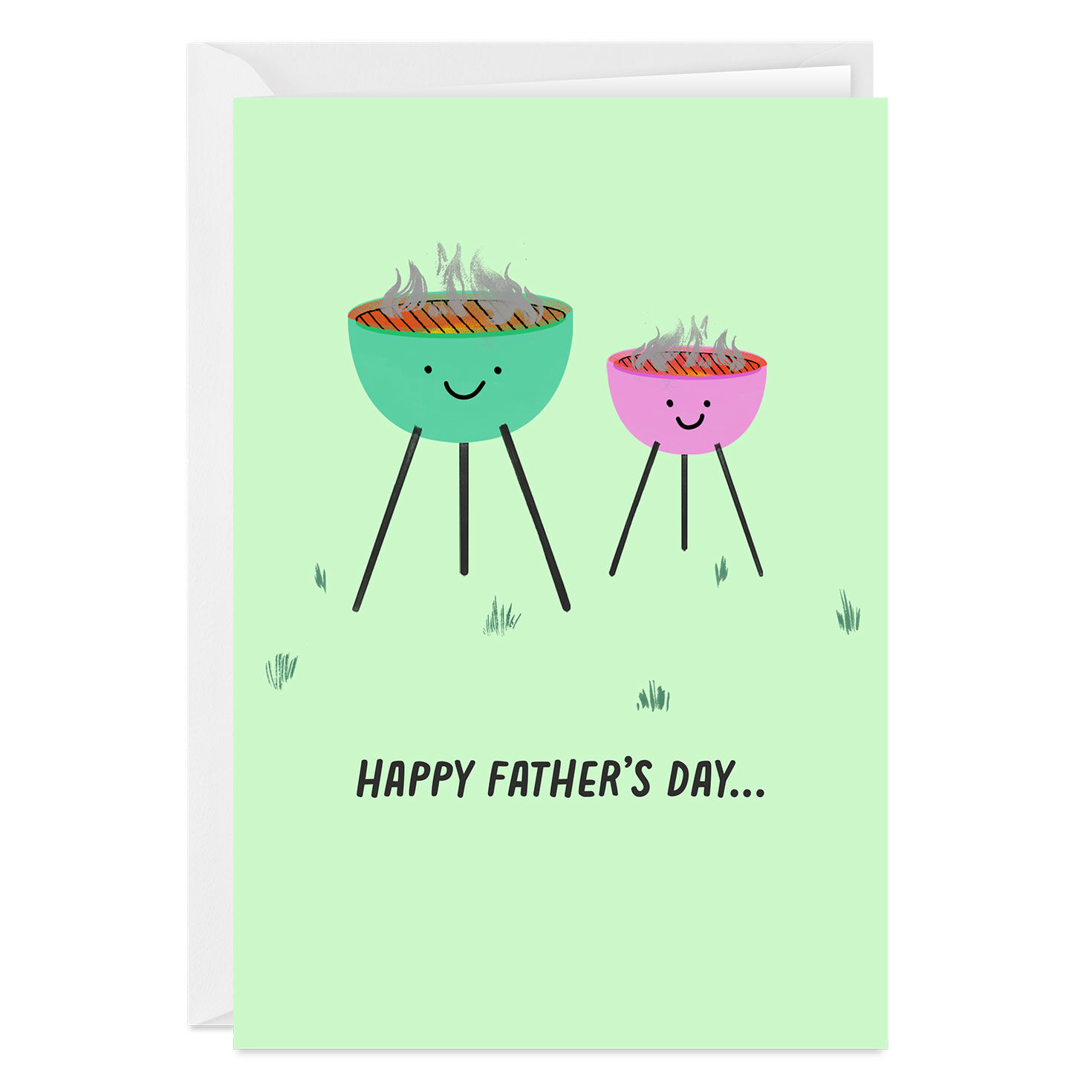 From Your Little Grill Funny Custom Father's Day Card From Daughter