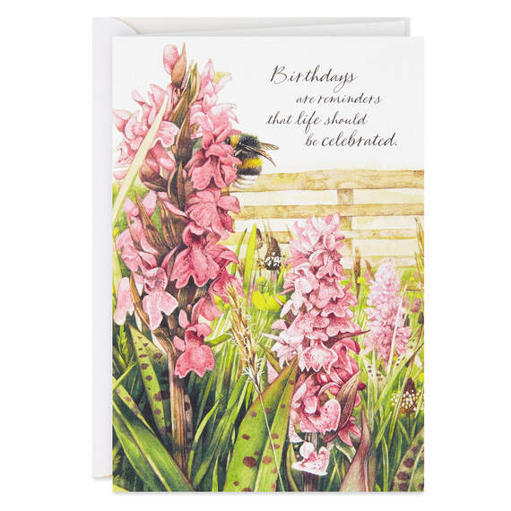 Marjolein Bastin Snapdragon Flowers Birthday Card for Her