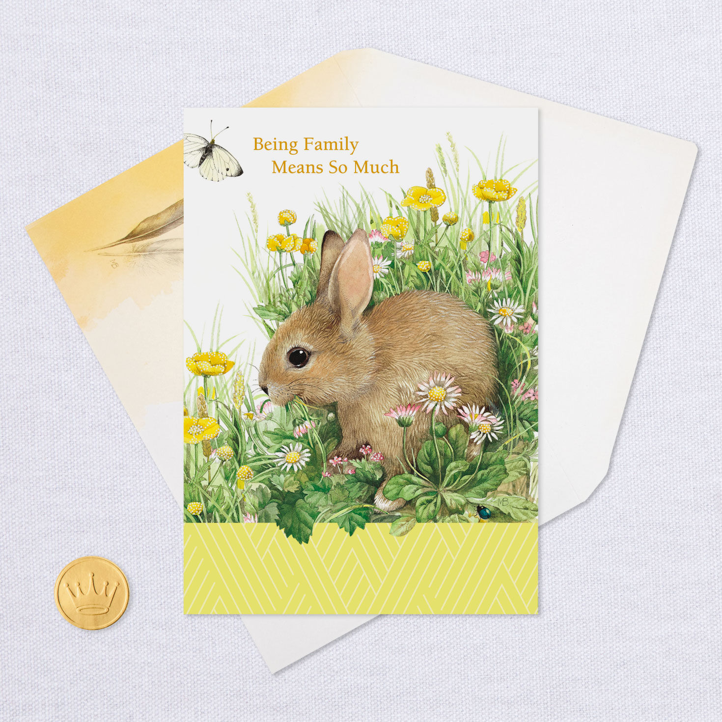 Marjolein Bastin Bunny and Flowers Birthday Card for only USD 2.99 | Hallmark