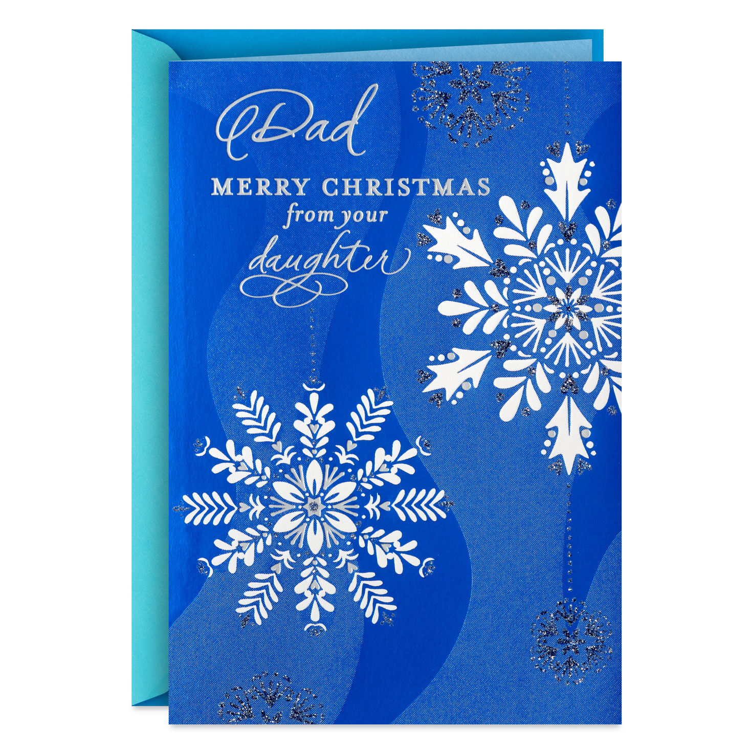 Precious Blessings Christmas Card for Dad From Daughter