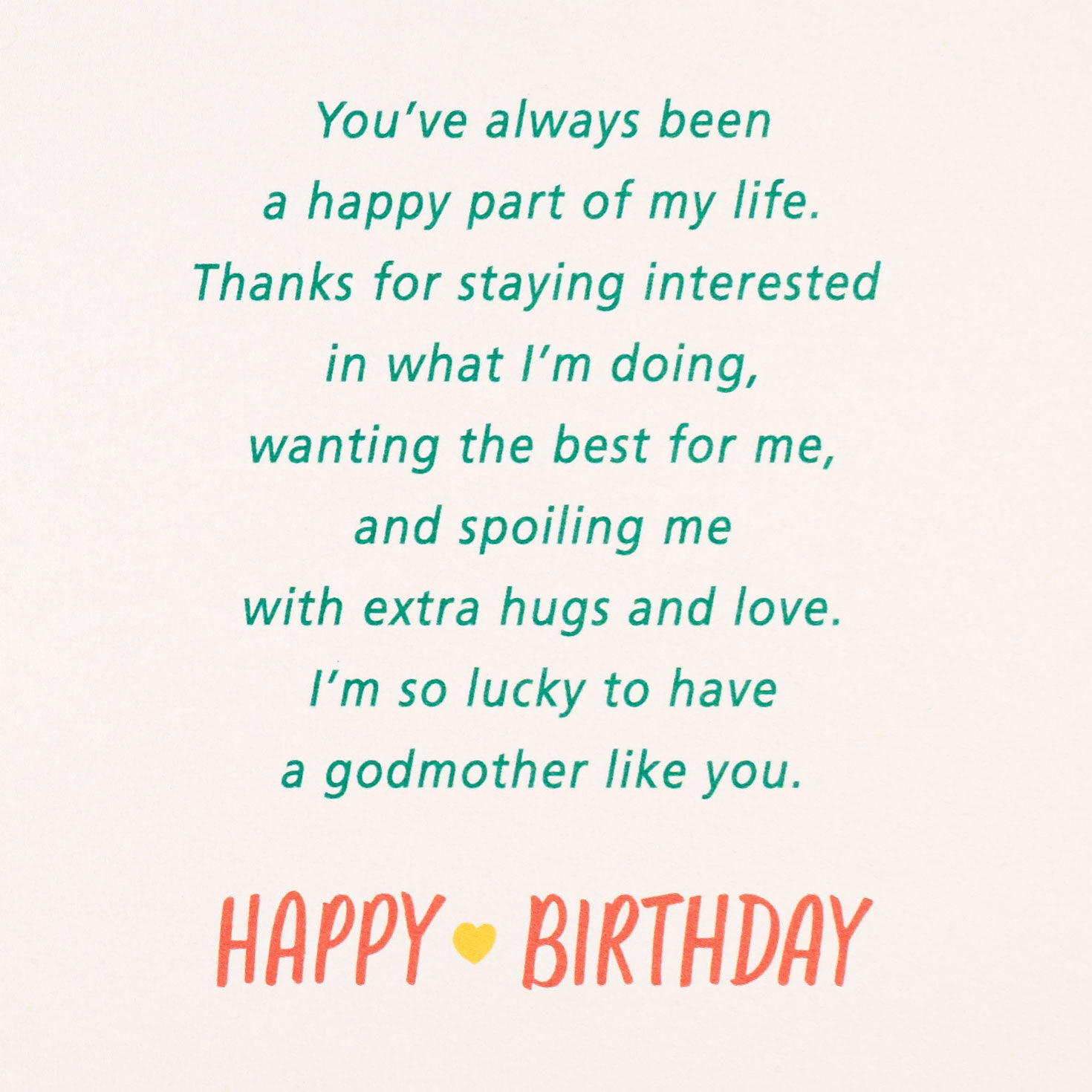 Lucky to Have You Birthday Card for Godmother, , large image number 2