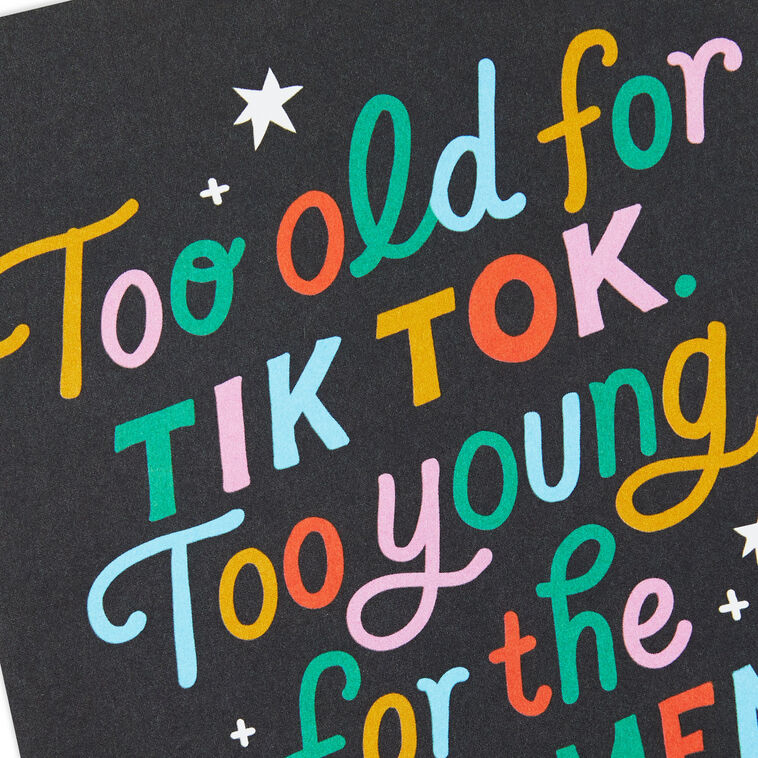Colorful Lettering Funny Birthday Card Card Front Detail image number 4