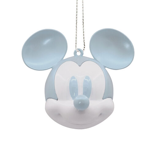 Disney 100 Years of Wonder Mickey Mouse Iridescent Blue Hallmark Ornament, 