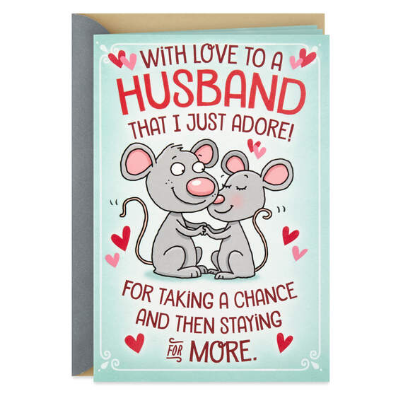 I Adore You Pop-Up Anniversary Card for Husband, , large image number 1
