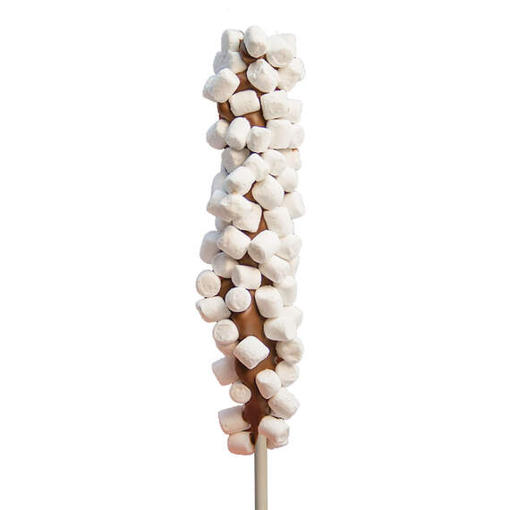 Melville Candy Mini Marshmallows Chocolate Stir Sticks, Set of 6