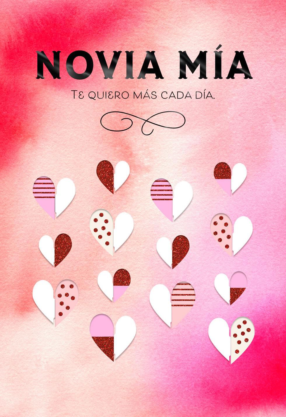 So Lucky Spanish-Language Valentine's Day Card for Girlfriend