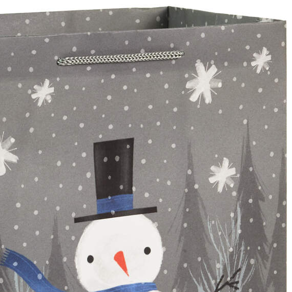 Bulk Blue and Gray 18-Pack Holiday Gift Bags, Assorted Sizes and Designs, , large image number 6