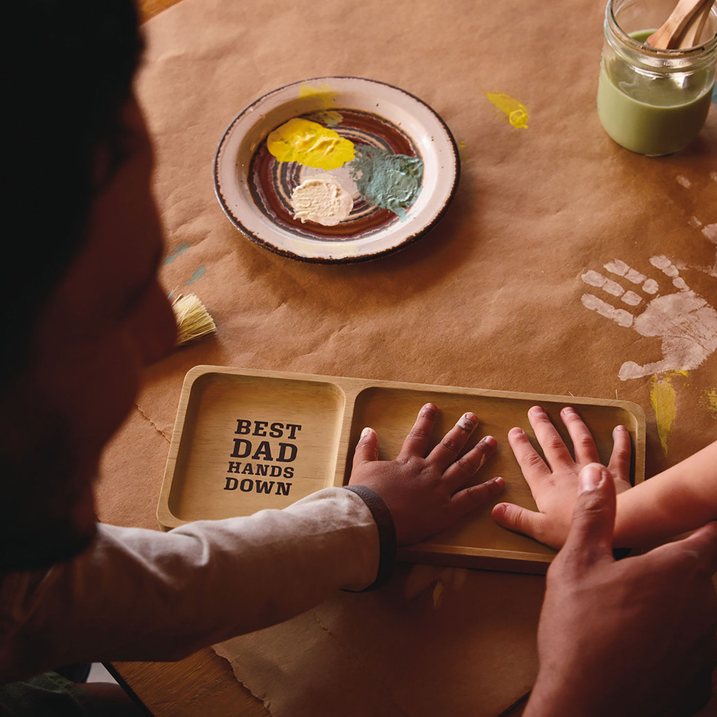 Best Dad Hands Down Trinket Tray Handprint Kit, 12x5 for only USD 28.99 | Hallmark