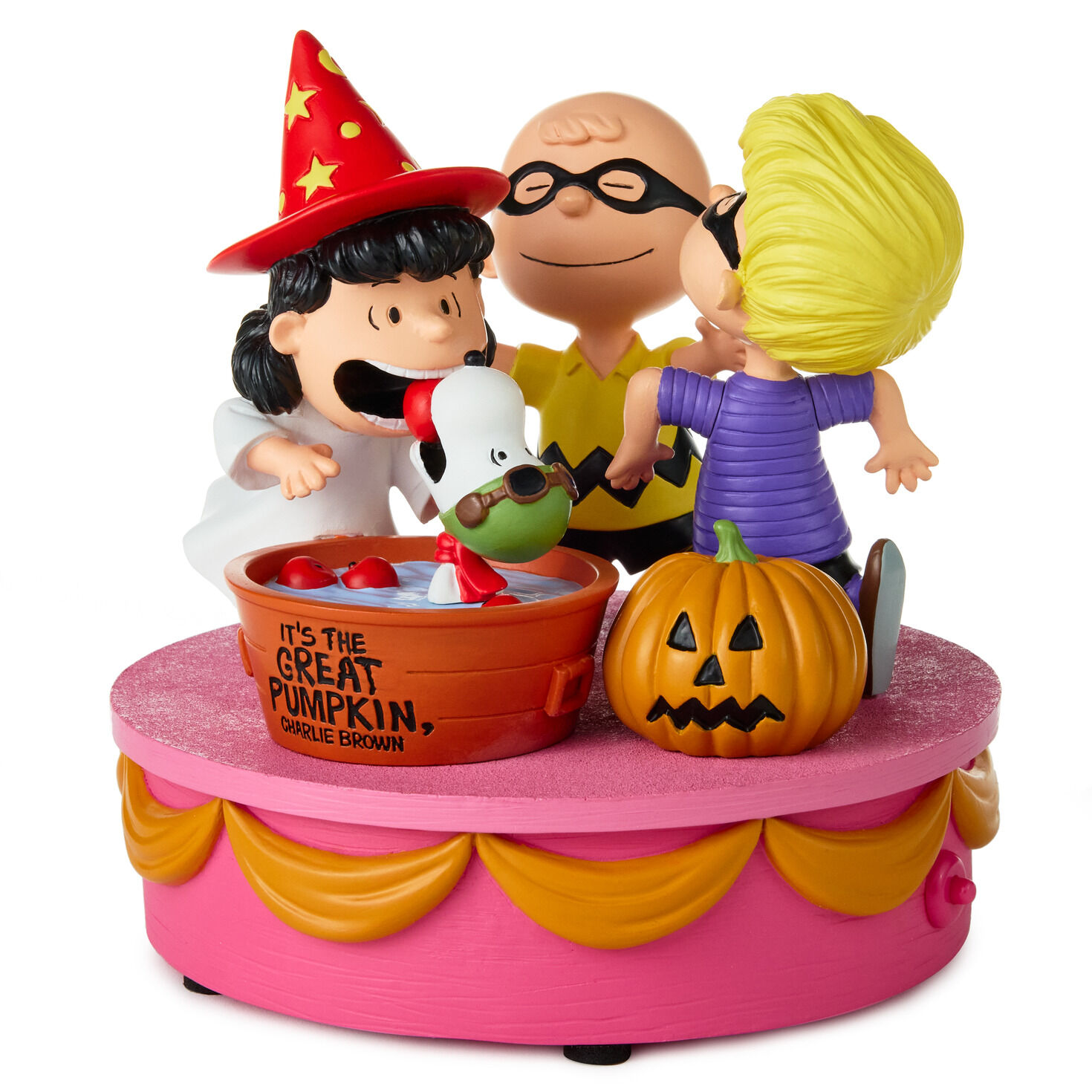 Peanuts® Great Pumpkin 60th Anniversary Apple Bobbing Figurine With Sound, 5.5"