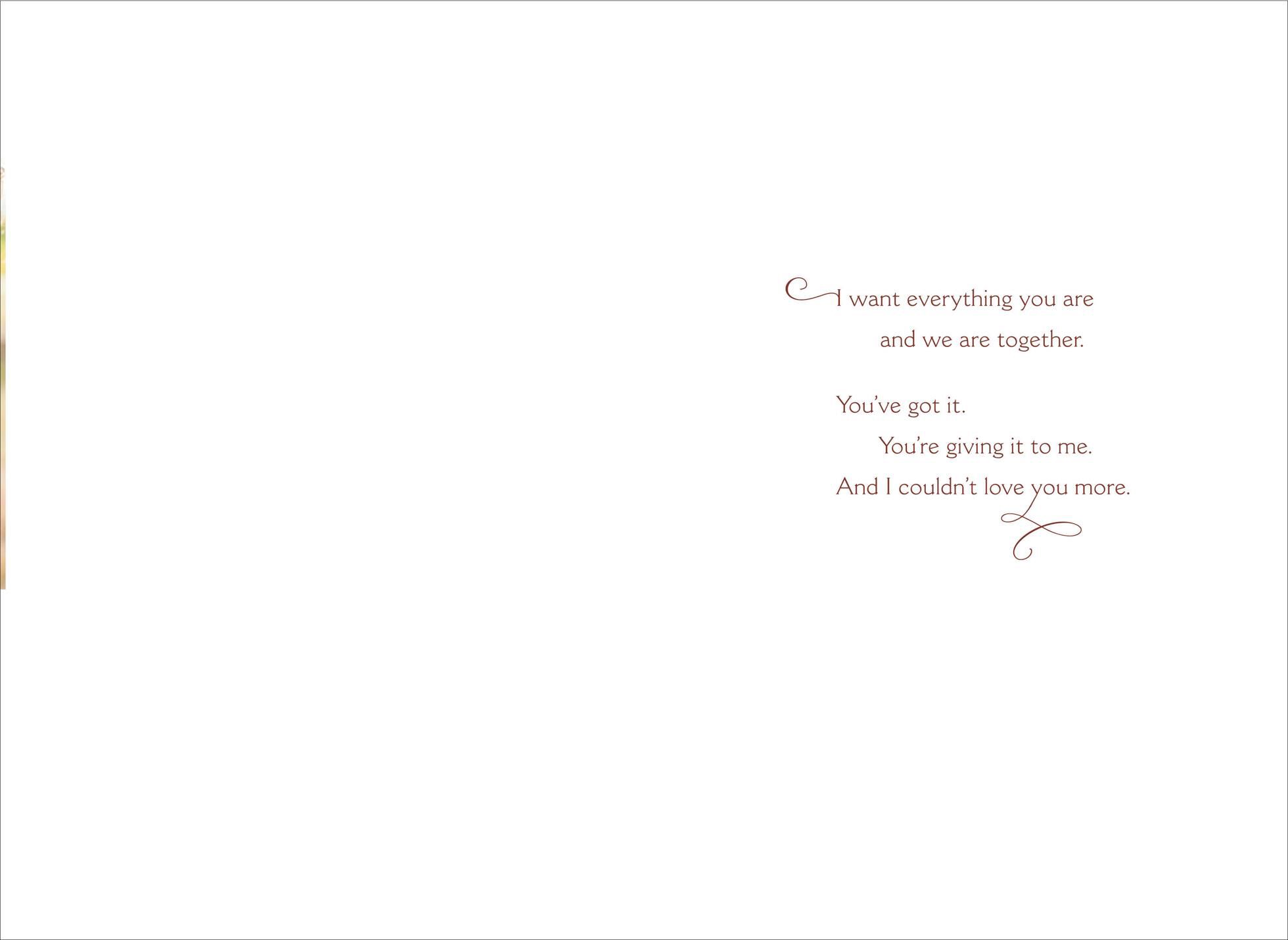 I Want You Love Card