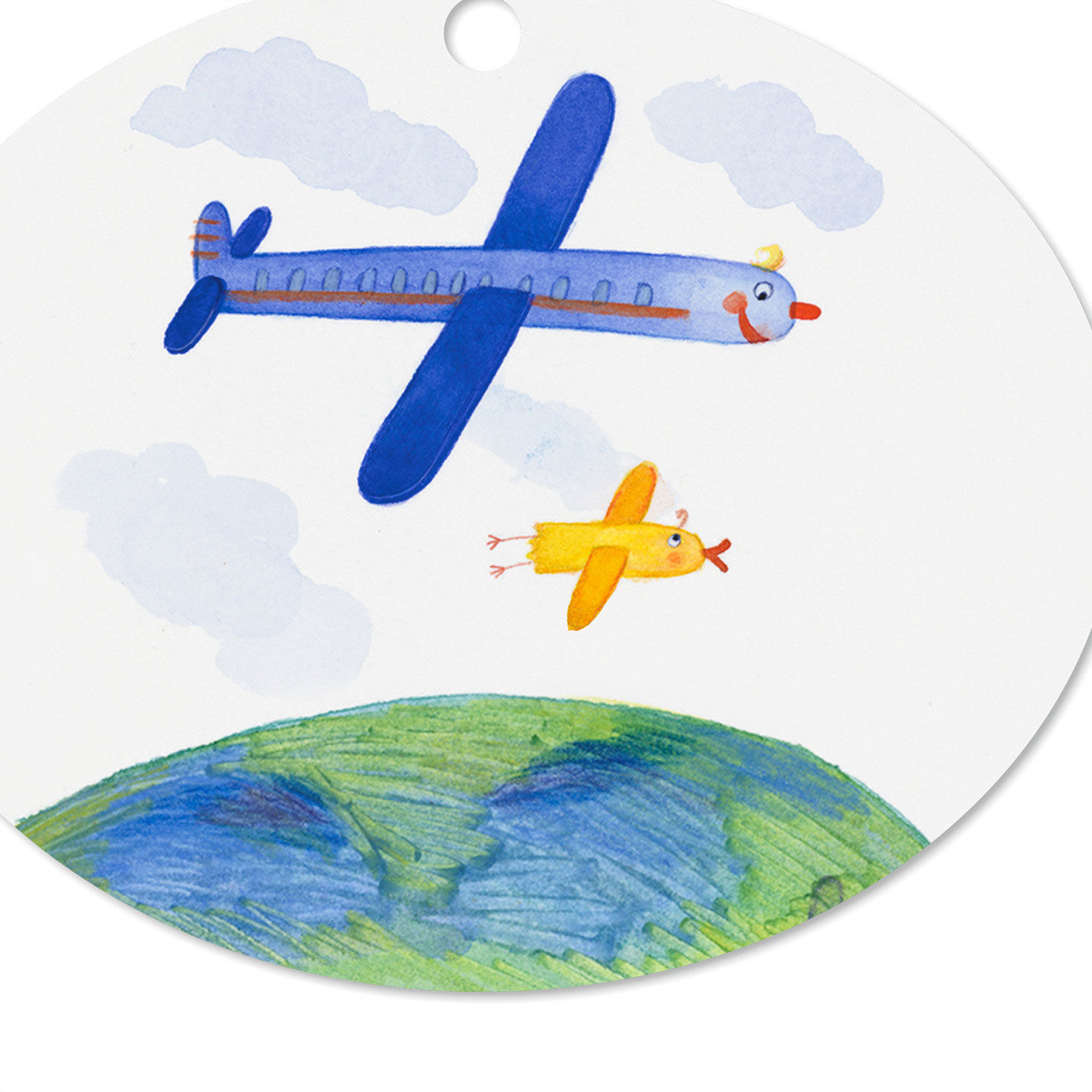 Design-Your-Own Horizontal Oval Metal Personalized Ornament, Custom Photo, , large image number 4