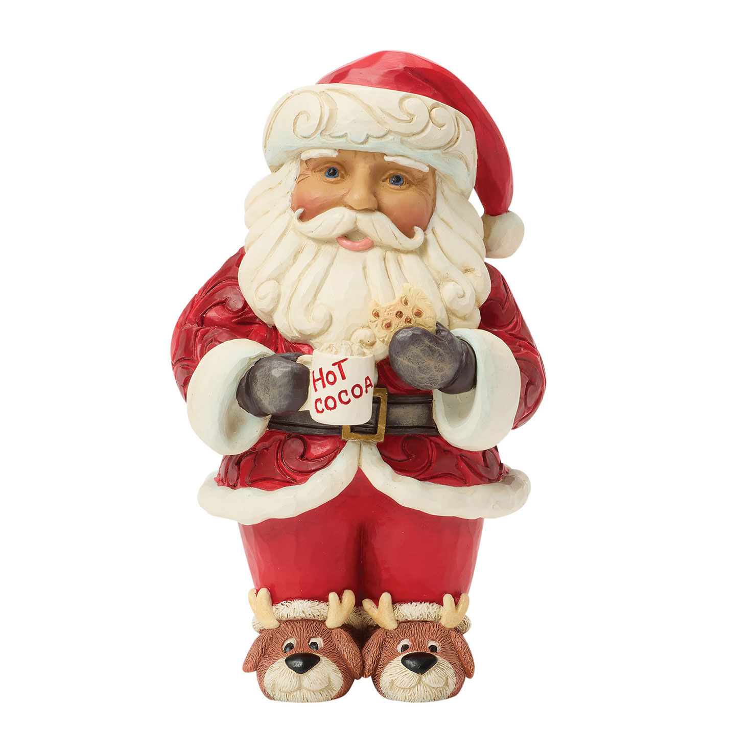 Jim Shore Heartwood Creek Chocolatey Goodness Santa Figurine, 5"