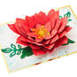 Red Poinsettia 3D Pop-Up Christmas Card, , large image number 1