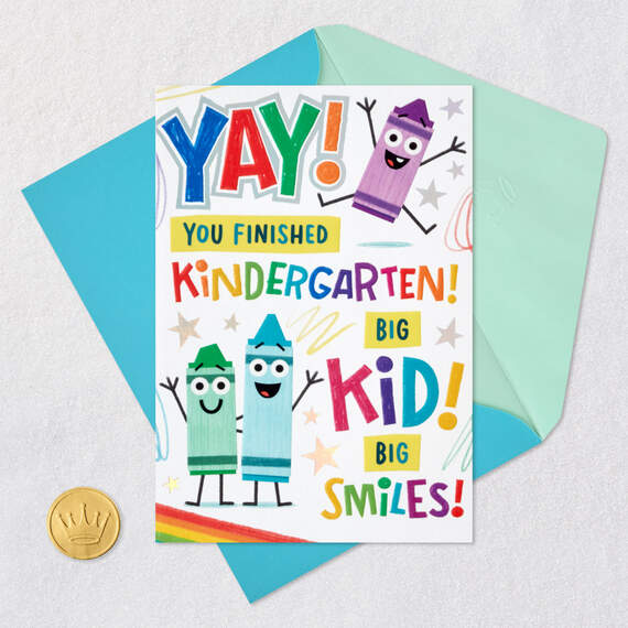 Big Kid, Big Smiles Kindergarten Graduation Card, , large image number 5