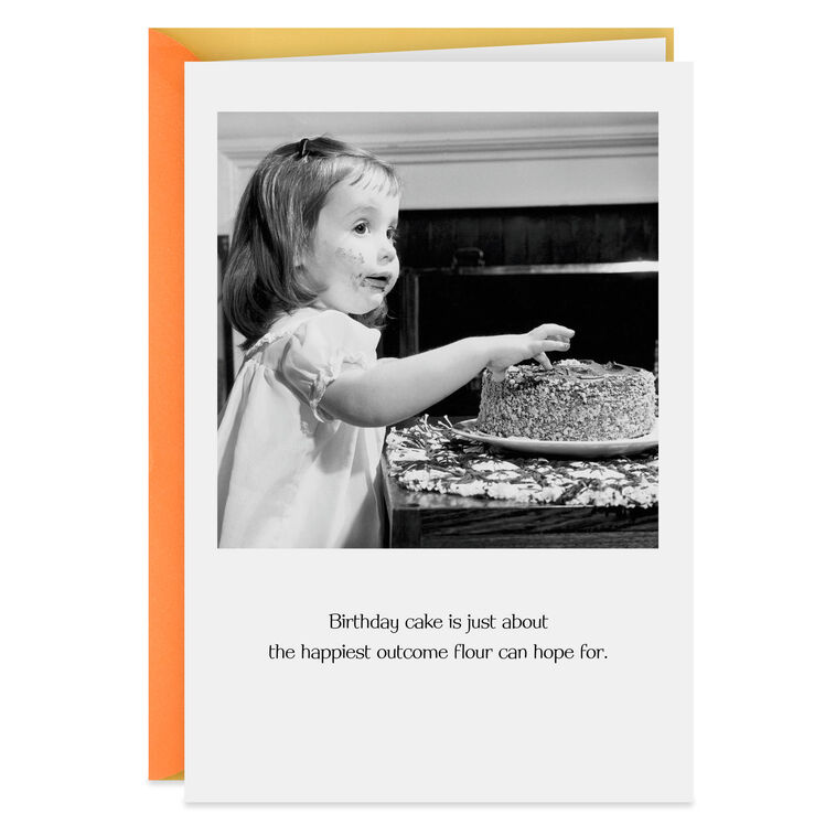 Happiest Outcome for Flour Funny Birthday Card