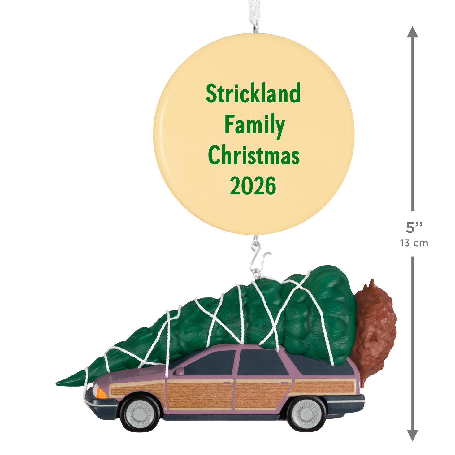Christmas Vacation Car Personalized Ornament measurement image number 4