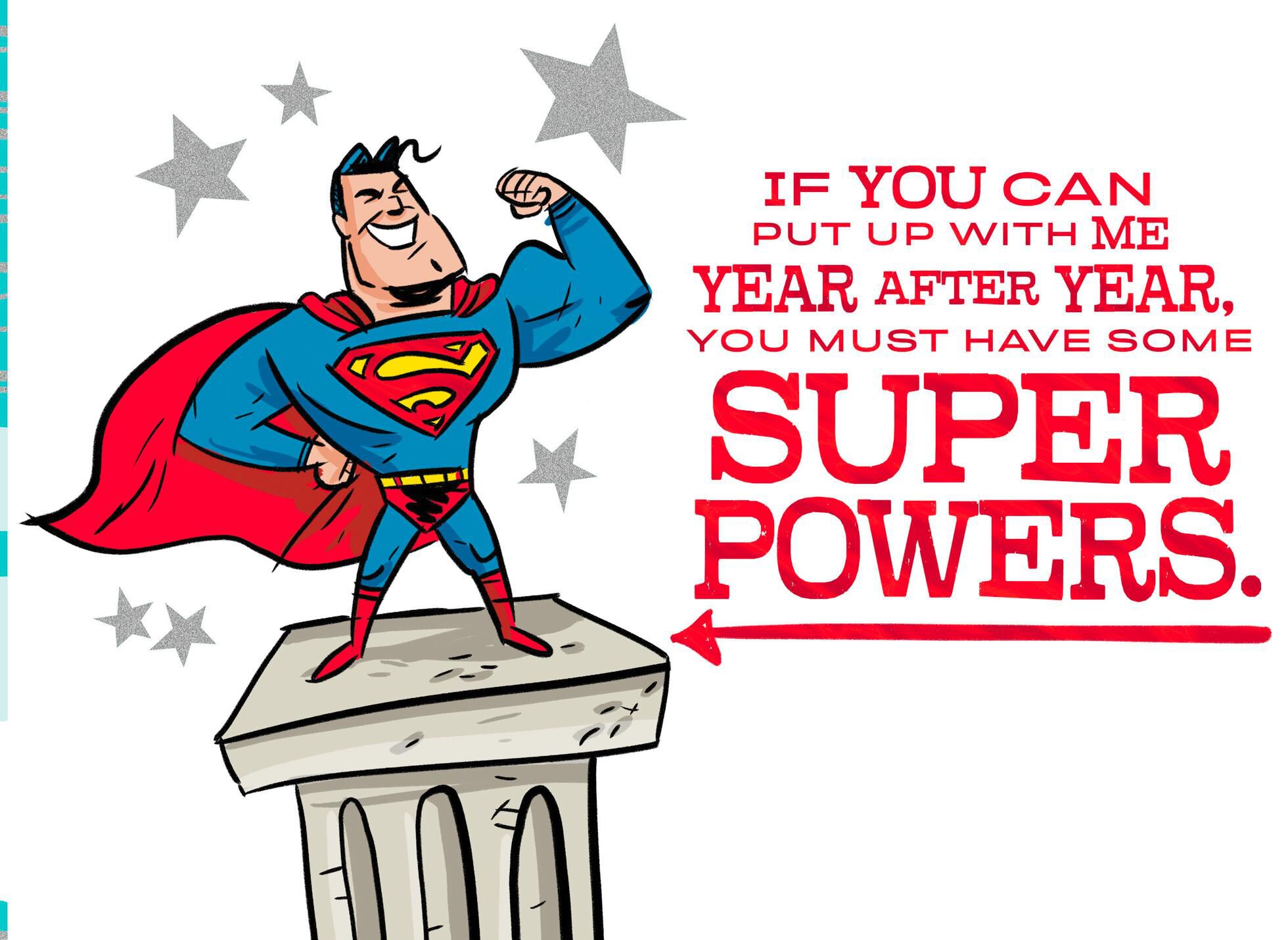 DC Comics Superman™ My Husband, My Hero Birthday Card