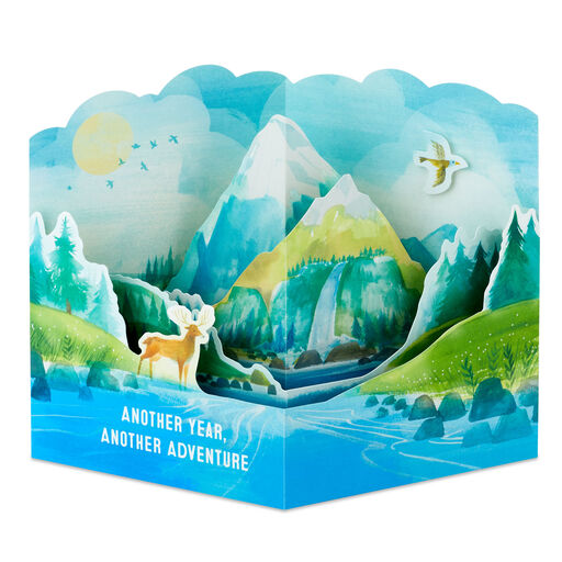 Another Year, Another Adventure 3D Pop-Up Birthday Card, 