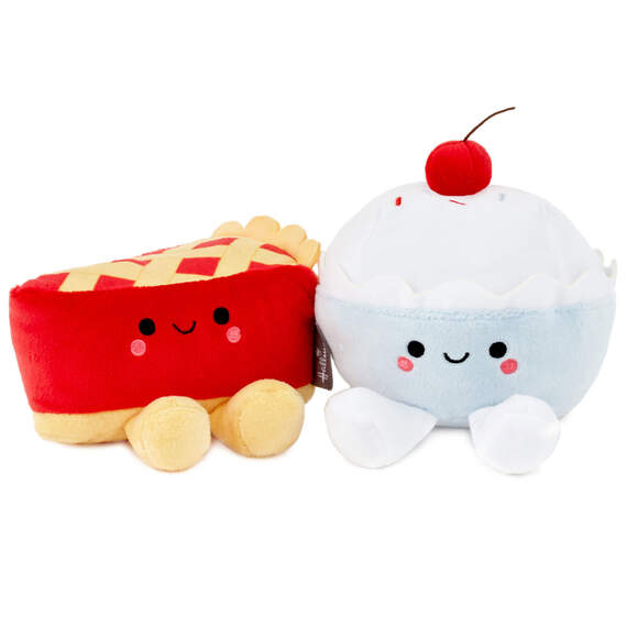 Better Together Cherry Pie and Ice Cream Magnetic Plush Pair, 5", , large image number 1