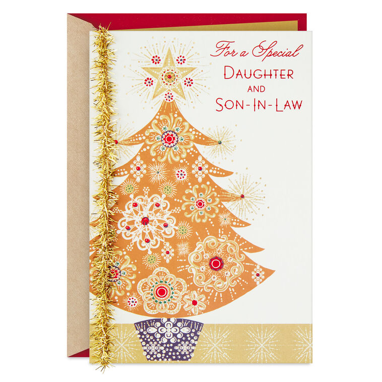 Family Love Christmas Card for Daughter and Son-in-Law