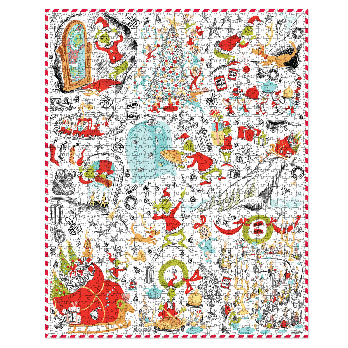 Grinch Stole Christmas Jigsaw Puzzle front full puzzle image number 4