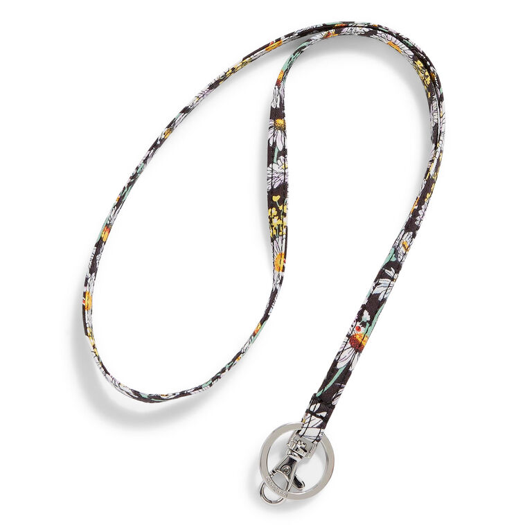 Vera Bradley Lanyard in White Daisies