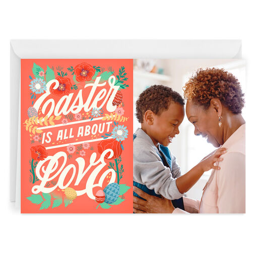 Personalized All About Love Easter Photo Card, 