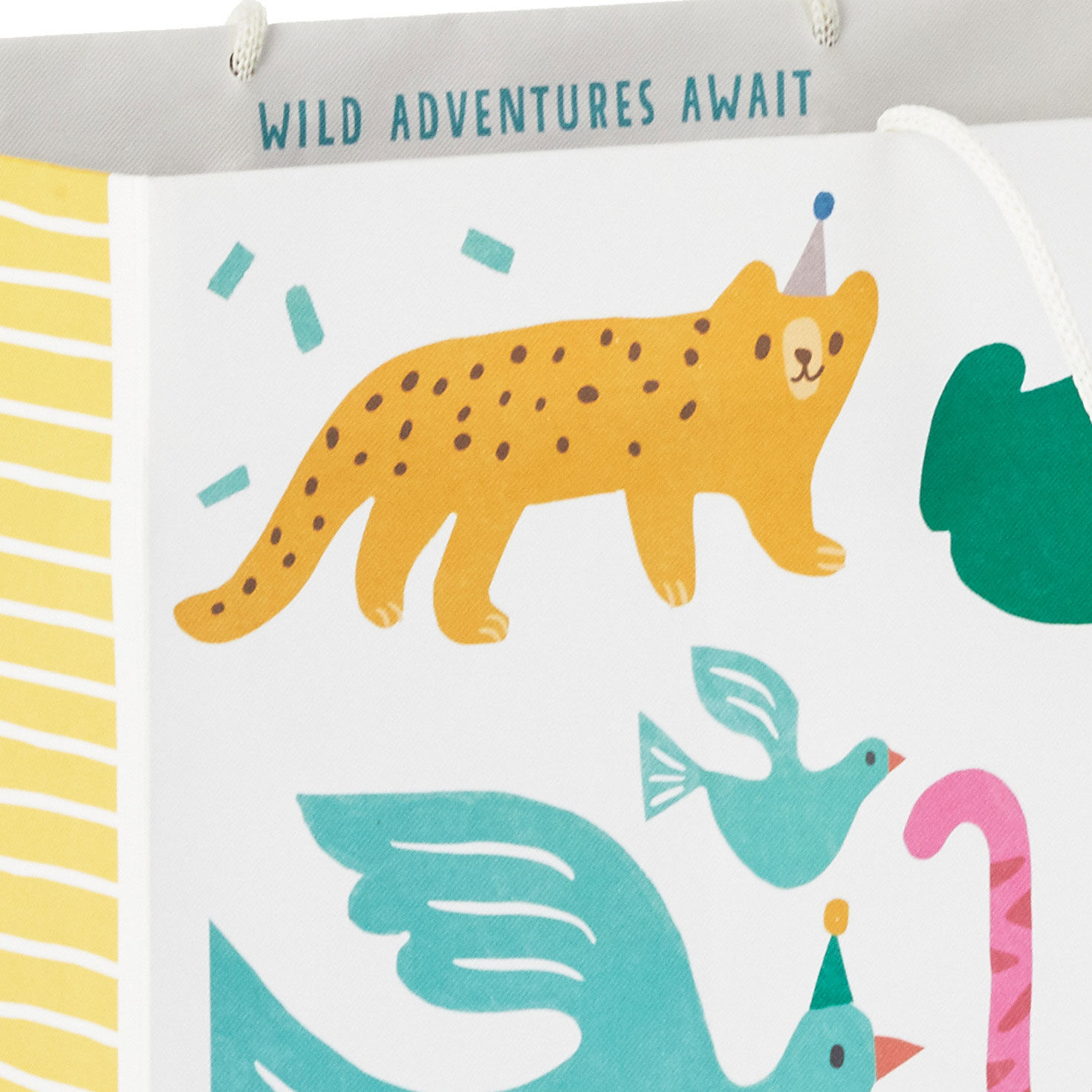 Zoo Animals Extra-Deep Gift Bag Handle Detail image number 4