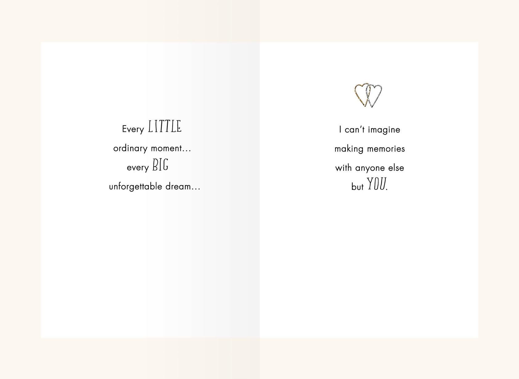 Hearts Side by Side Anniversary Card