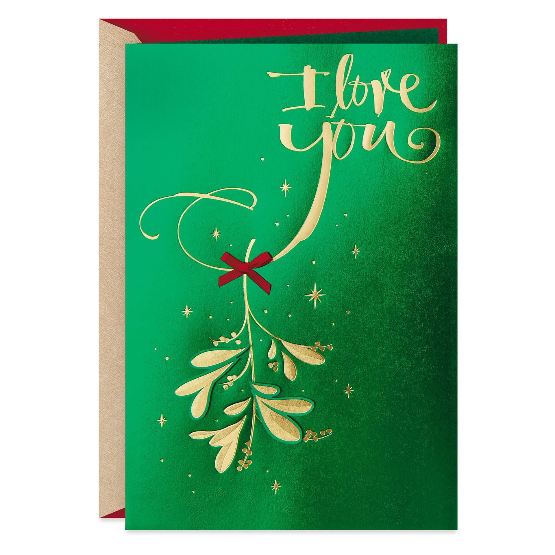 Mistletoe Love Christmas Card for Husband Greeting Cards Hallmark
