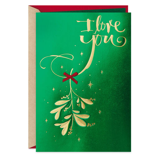 Mistletoe Love You Christmas Card for Husband, 