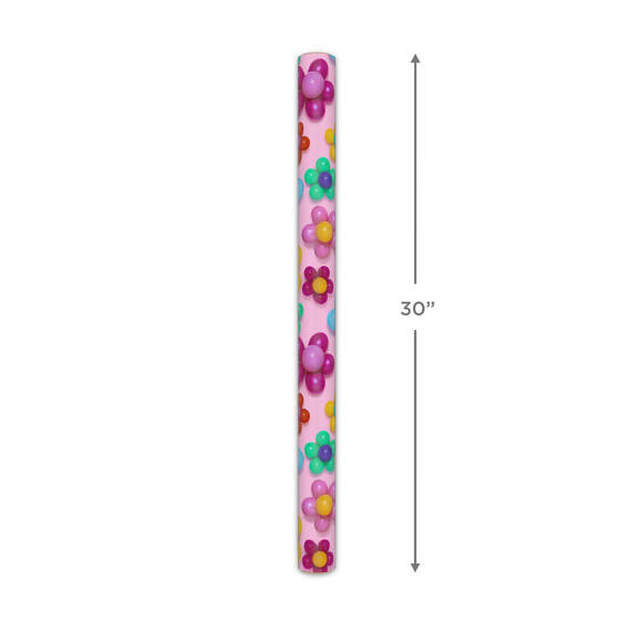Balloon Flowers on Pink Wrapping Paper, 20 sq. ft., , large image number 5