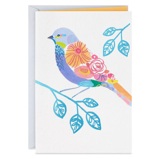 UNICEF Floral Bird Friendship Card, 