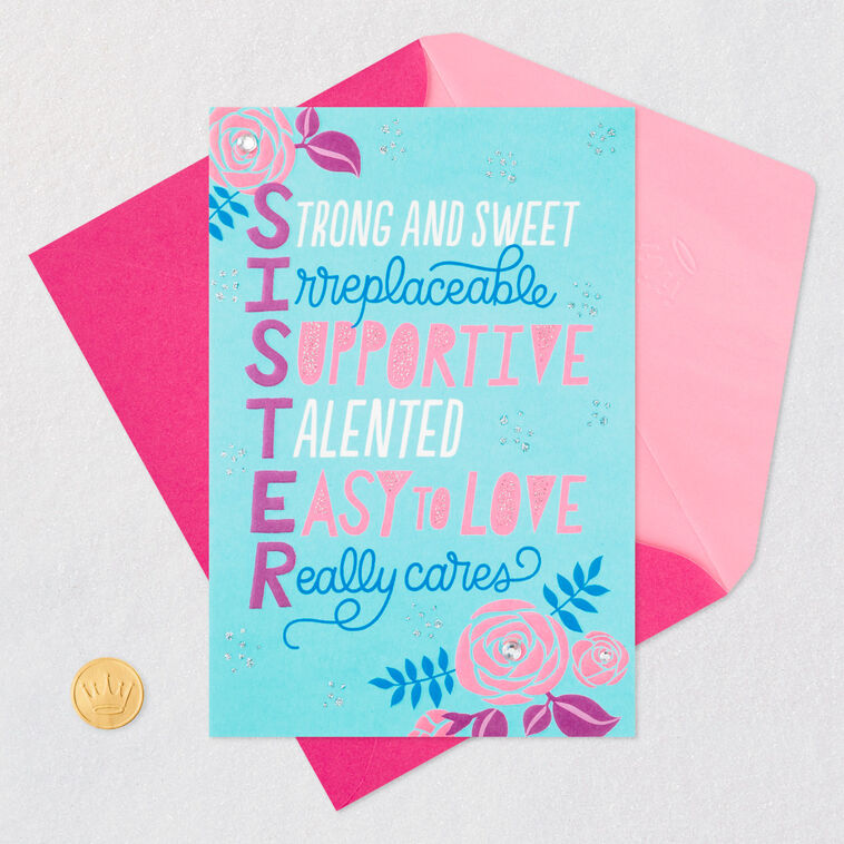 So Many Things to Love About You Birthday Card for Sister, , large image number 5