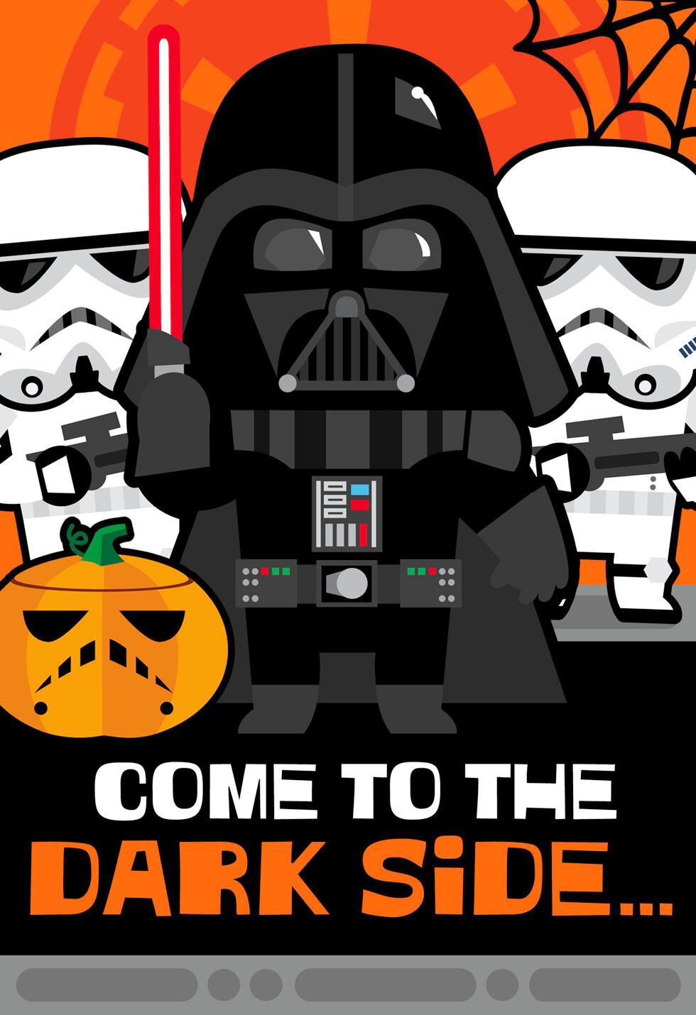 Star Wars™ Candy on the Dark Side Musical Halloween Card