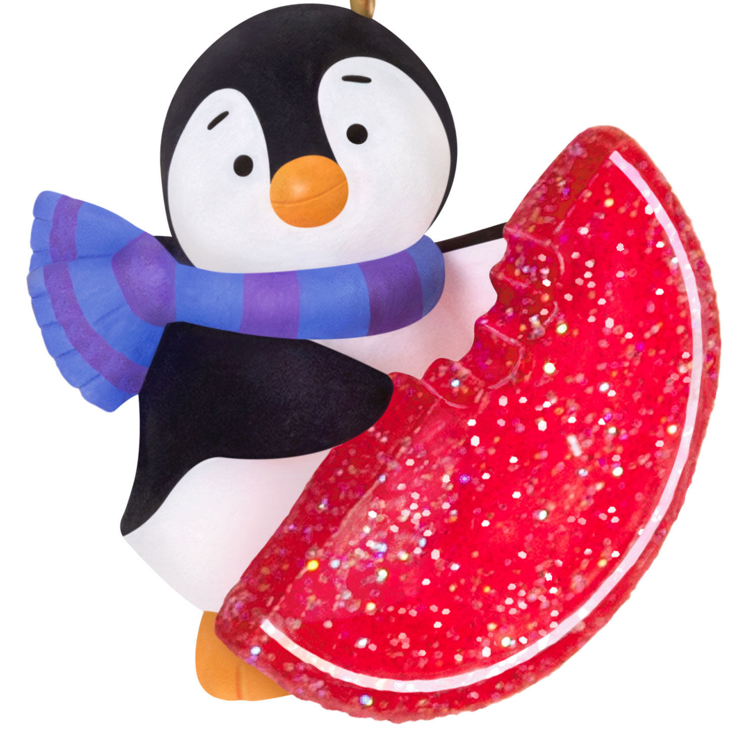 Penguin With Fruit Slice Candy Keepsake Ornament  image number 5
