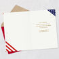 American Flag Veterans Day Card Open card with envelope image number 3