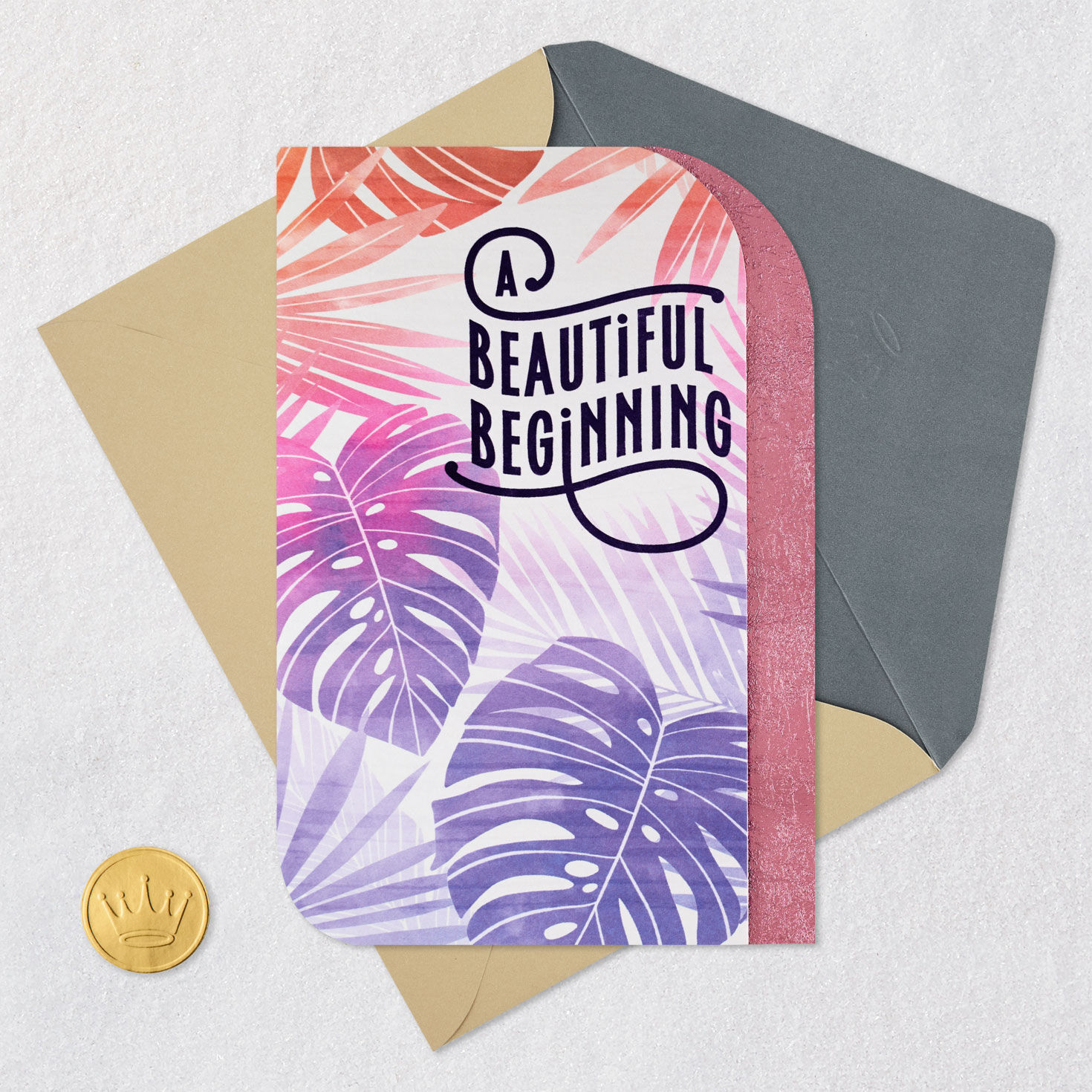 Colorful Leaves Wedding Shower Card  image number 5