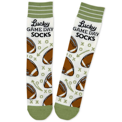 Lucky Game Day Football Unisex Crew Socks front