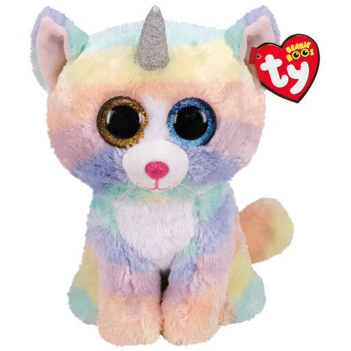 Ty Beanie Boos Heather Cat With Horn Stuffed Animal 6 Classic