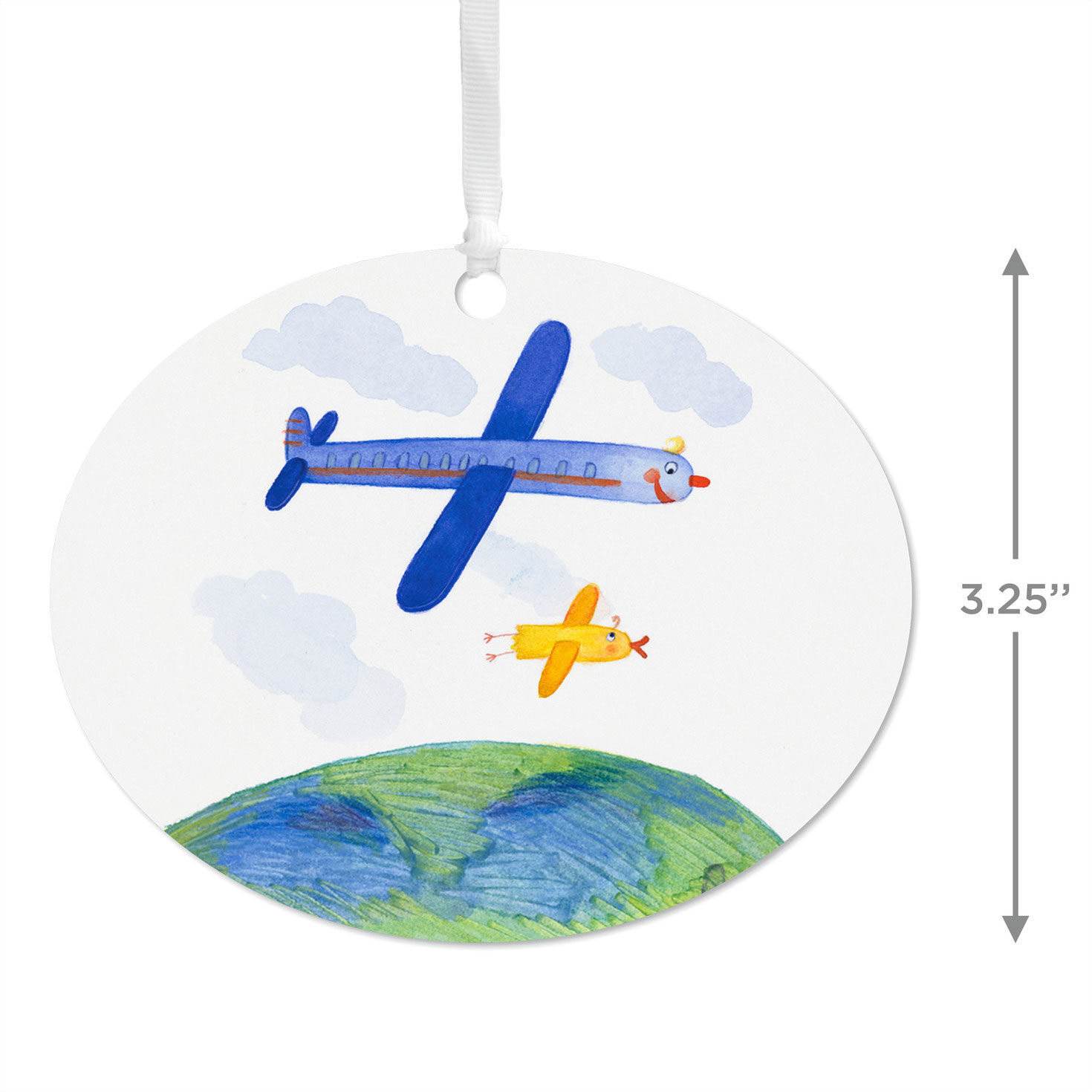 Design-Your-Own Horizontal Oval Metal Personalized Ornament, Custom Photo for only USD 17.99 | Hallmark