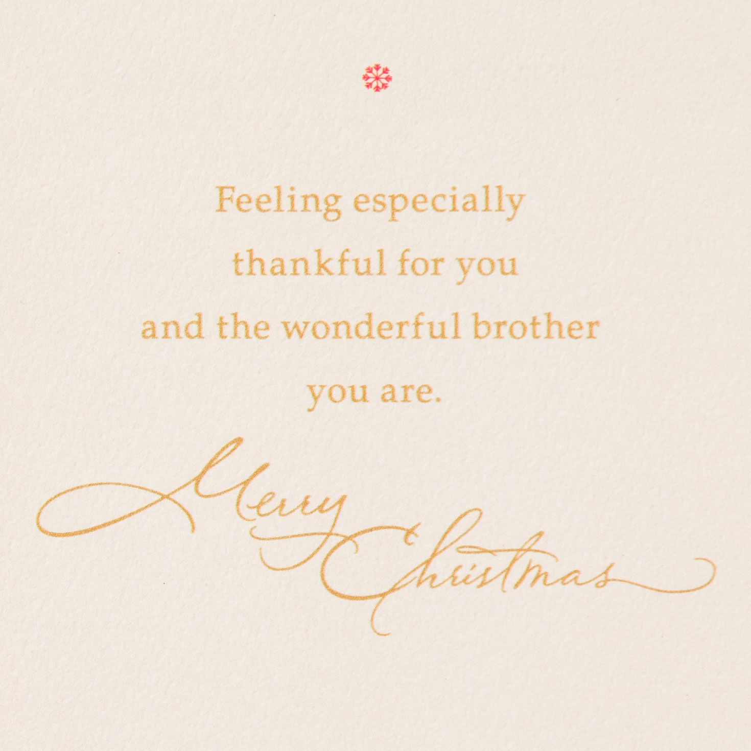 Gold Tree Christmas Card for Brother Sentiment image number 2