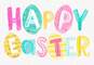 Pastel Egg Letters Easter Card, , large image number 1