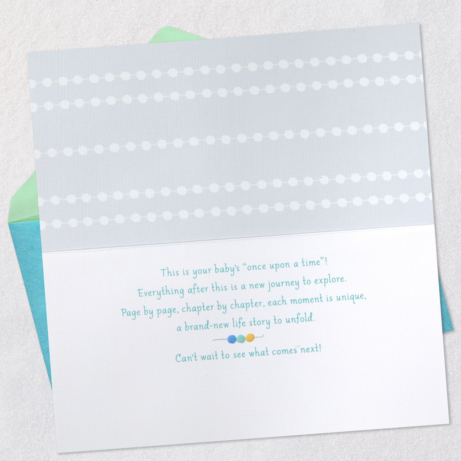 A New Story Begins New Baby Card, , large image number 3