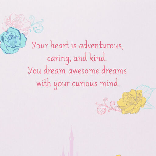 Disney Beauty and the Beast Belle Birthday Card With Bookmark, 