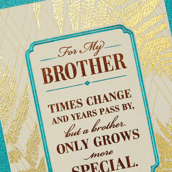 Palm Leaves Birthday Card for Brother, , large image number 5